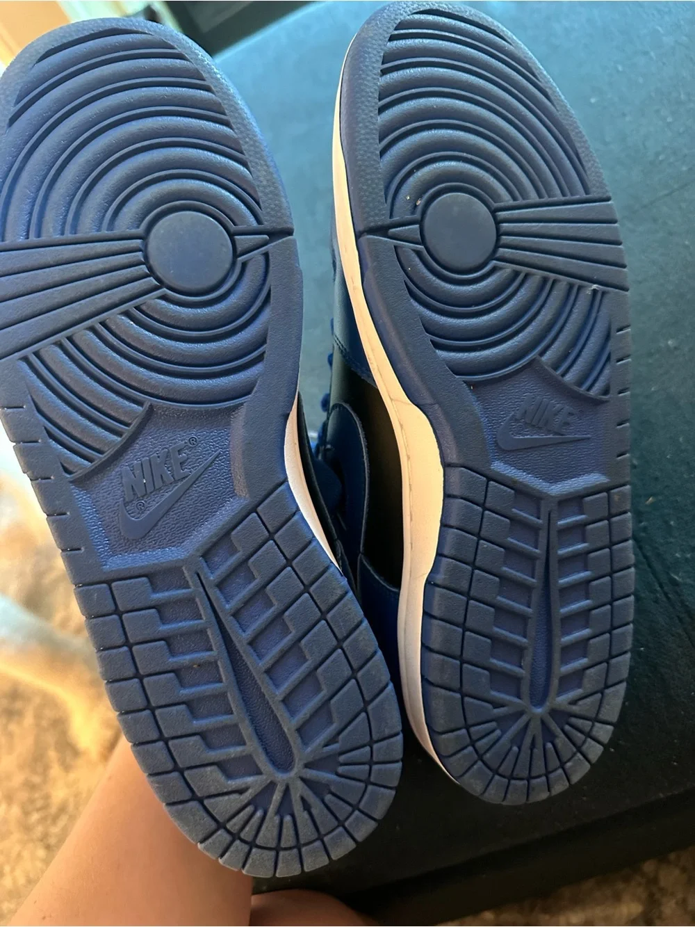 Nike Men’s Low-Top Athletic Sneakers in Blue and Black